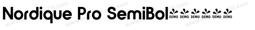 Nordique Pro SemiBol字体转换